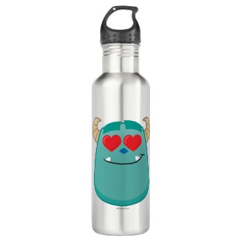 Sulley Emoji Stainless Steel Water Bottle by disneypixarmonsters at Zazzle