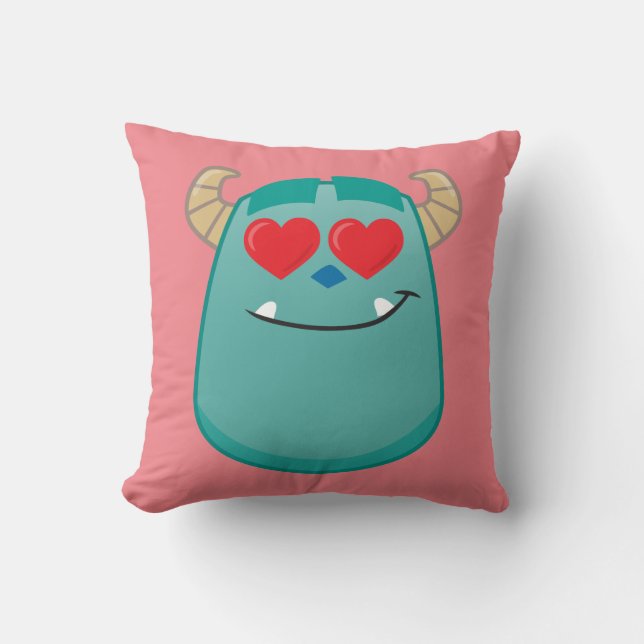 Sulley Emoji Throw Pillow (Front)