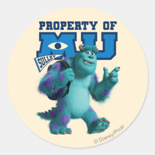 Sulley Property of MU Classic Round Sticker