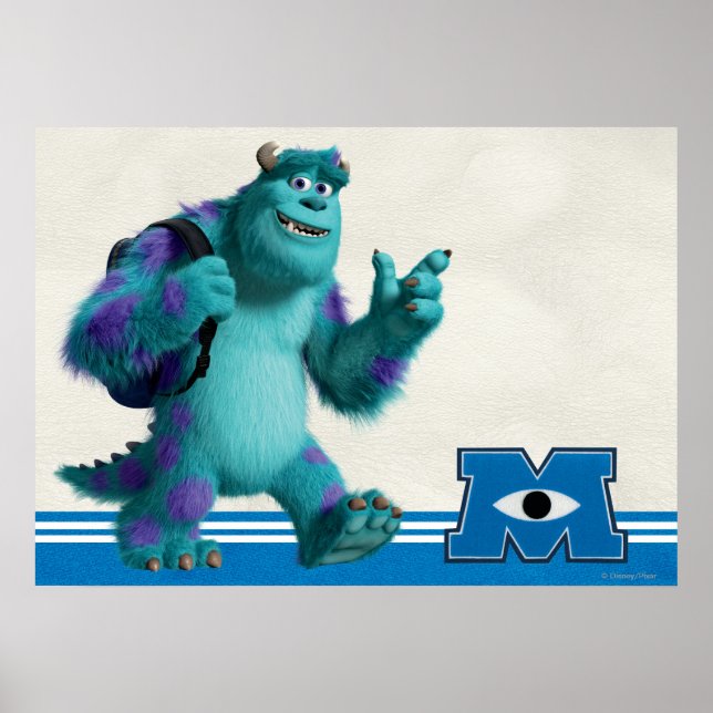 Sulley with Backpack Poster (Front)