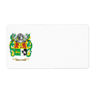 Sullivan Coat of Arms (Family Crest) Label