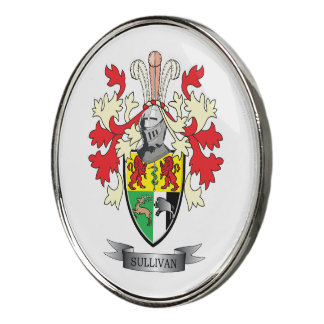 Sullivan Coat of Arms Golf Ball Marker
