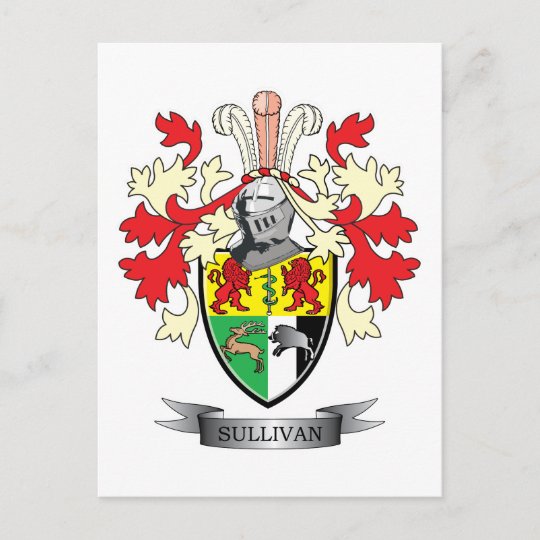 SullivanCoatofArms Postcard