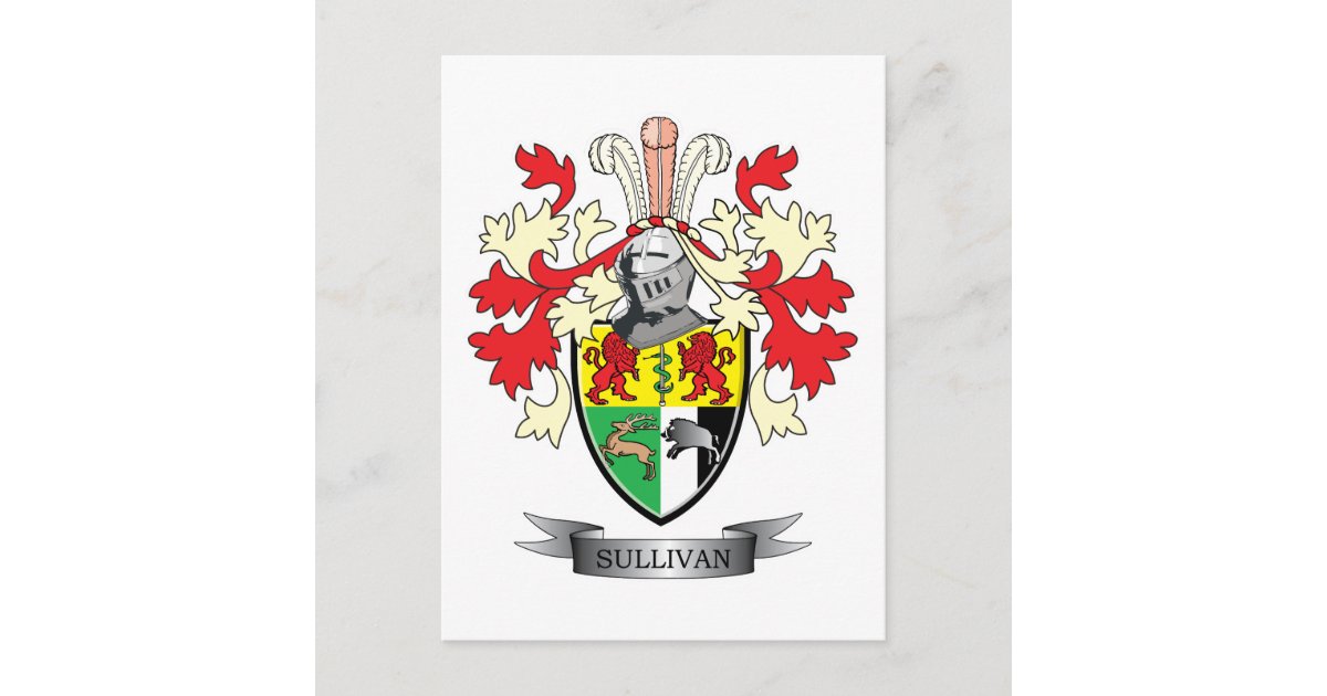 SullivanCoatofArms Postcard