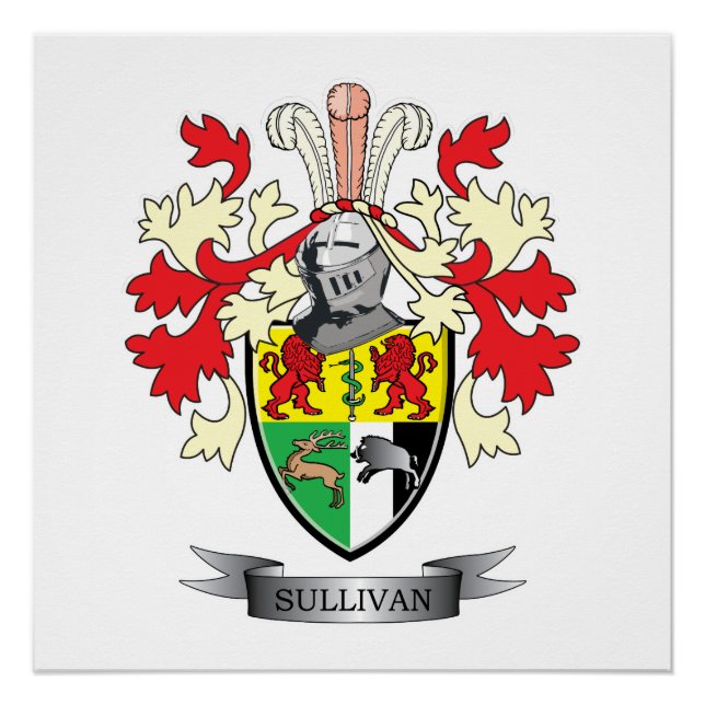 Sullivan Coat of Arms Poster (Front)