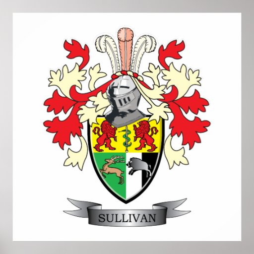 Sullivan Coat of Arms Poster | Zazzle