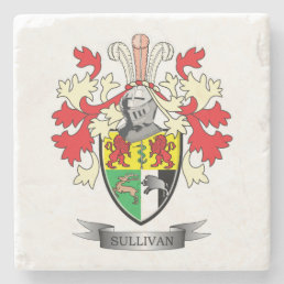 Sullivan Coat of Arms Stone Coaster