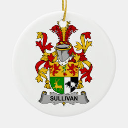 Sullivan Family Crest Ceramic Ornament