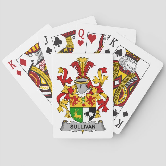 Sullivan Family Crest Poker Cards (Back)