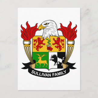 Sullivan Family Crest Postcard