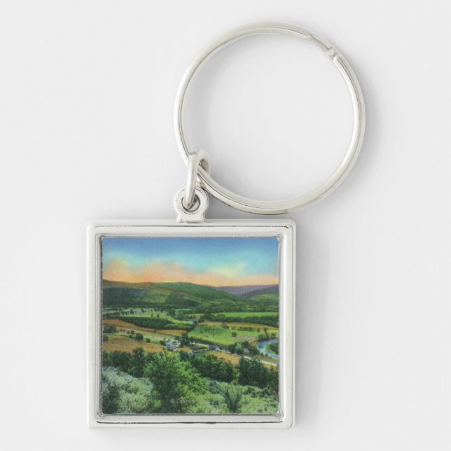 Sullivan Mountain View of the City Keychain (Front)