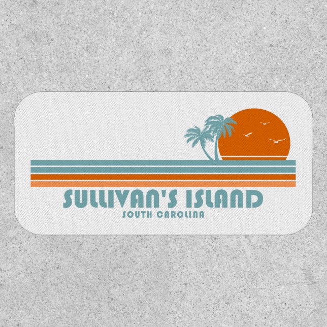 Sullivan's Island South Carolina Sun Palm Trees Patch (Front)