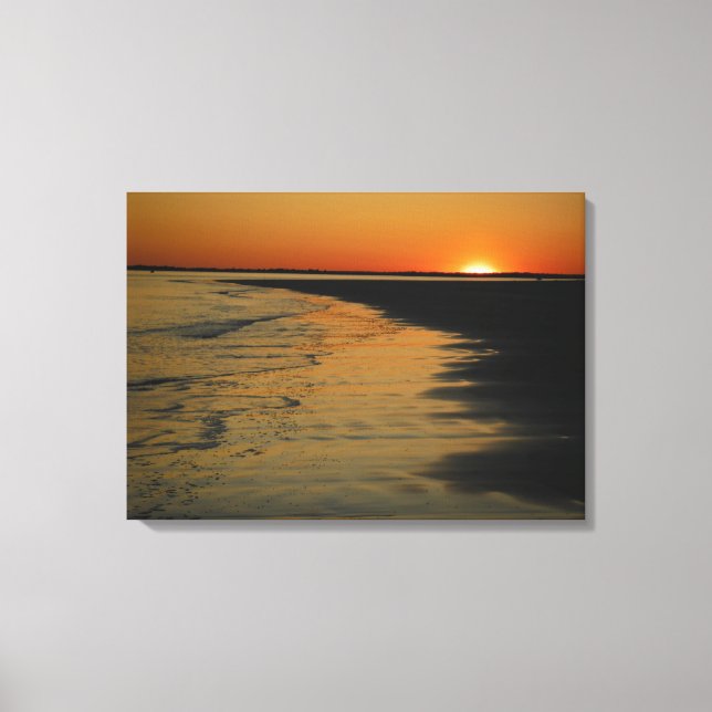 Sullivan's Island, South Carolina Sunset Canvas Print (Front)