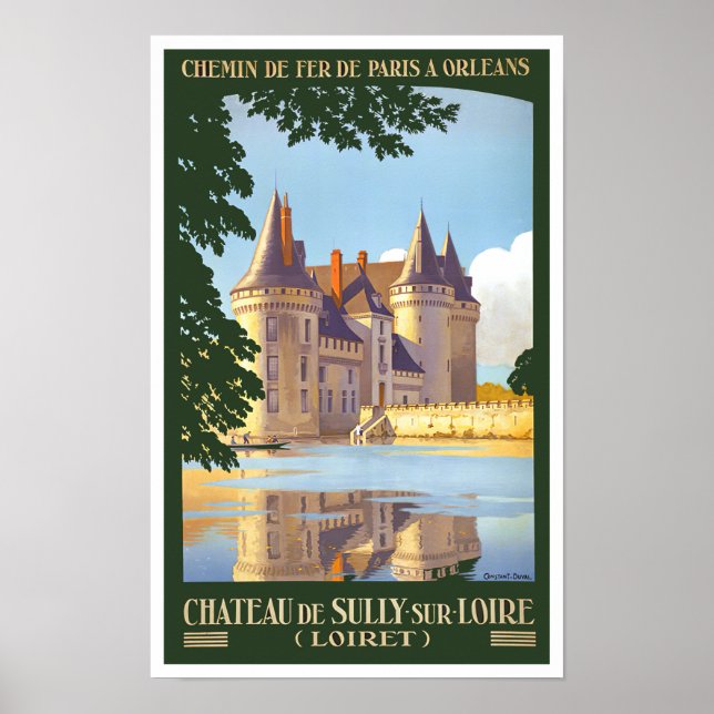 Sully France vintage travel Poster (Front)