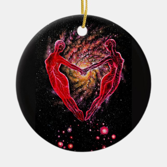 Sulmate connection ceramic ornament (Front)