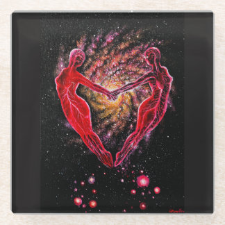 Sulmate connection glass coaster