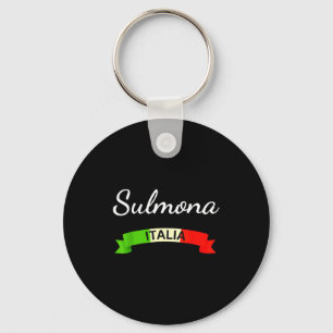 Sulmona Italy Flag Italia Souvenir Gift Matching I Keychain