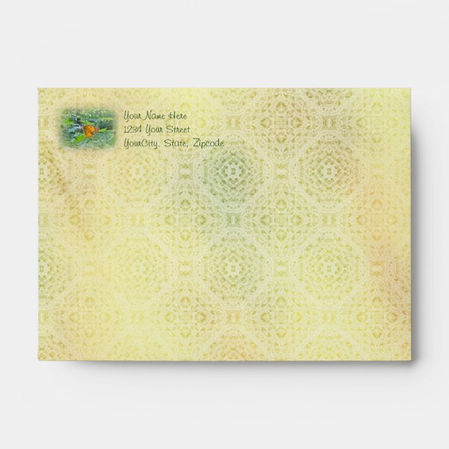 Sulpher Butterfly Envelope (Front)