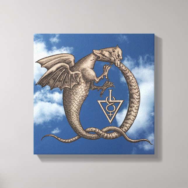 Sulphur and Mercury Alchemy Sigils Canvas Print (Front)