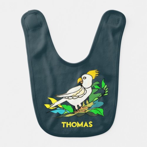 Sulphur crested cockatoo bib