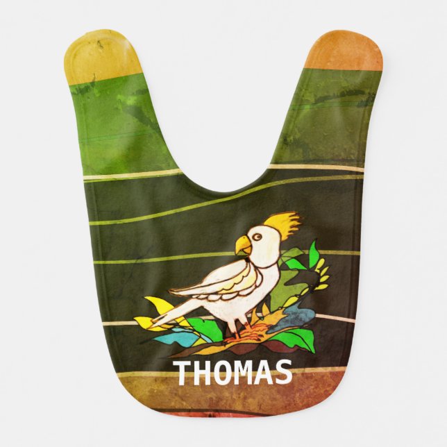 Sulphur crested cockatoo bib (Front)