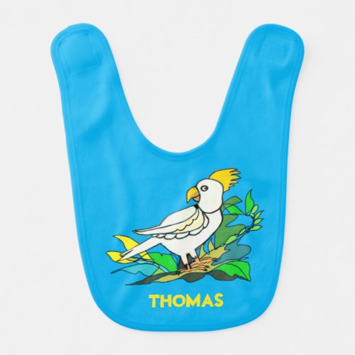 Sulphur crested cockatoo bib