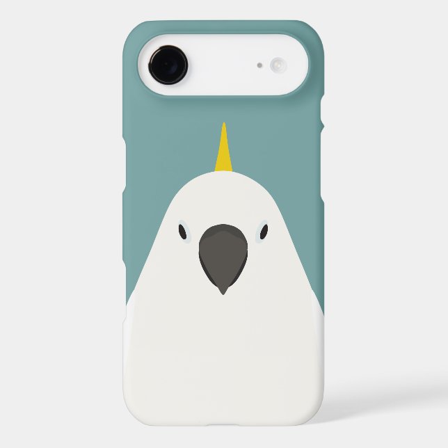 Sulphur-crested Cockatoo - bird illustration Case-Mate iPhone Case (Back)