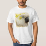 Sulphur Crested Cockatoo Realistic Painting T-Shirt