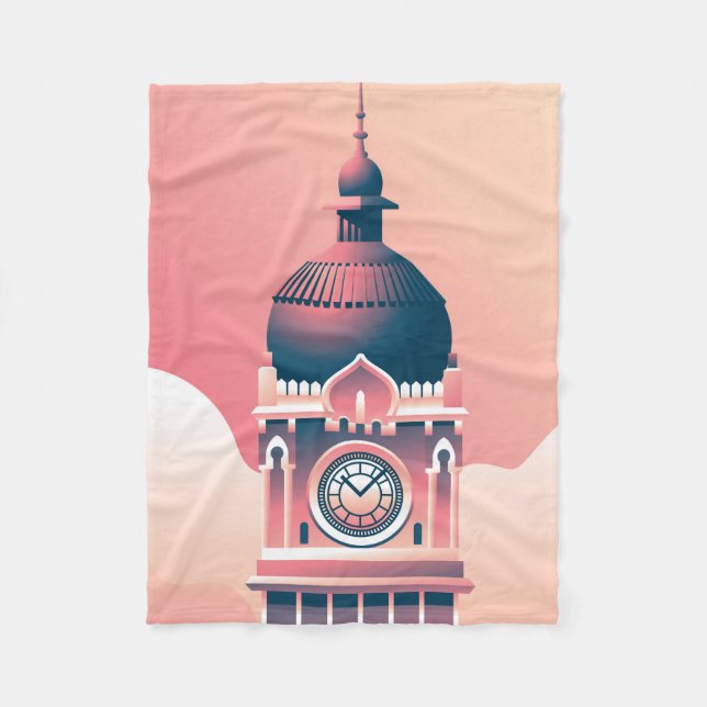 Sultan Abdul Samad Building Fleece Blanket (Front)