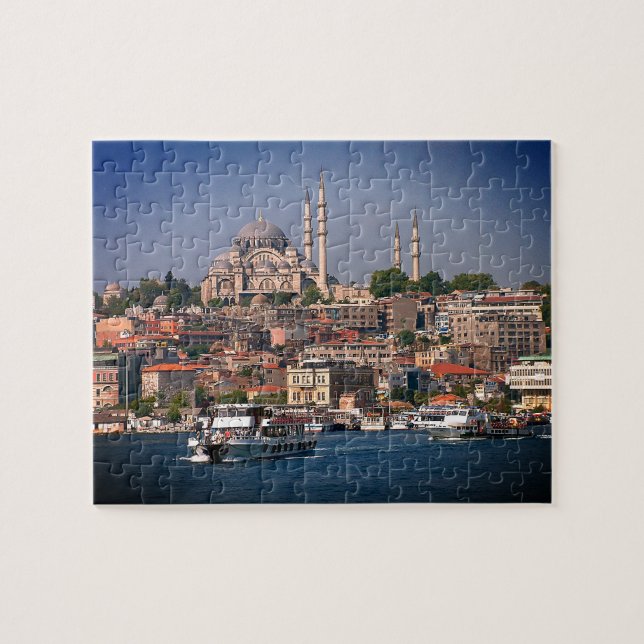 Sultan Ahmed, Istanbul panorama, Turkey Jigsaw Puzzle (Horizontal)