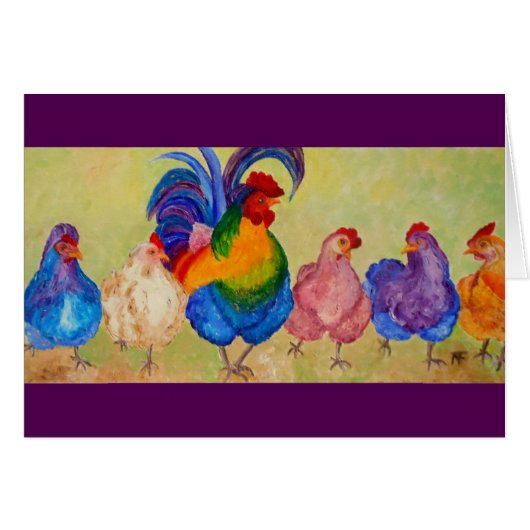 Sultan and his Chicks Cards (Front Horizontal)