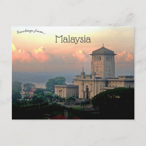 Sultan Ibrahim Building Johor Malaysia Postcard