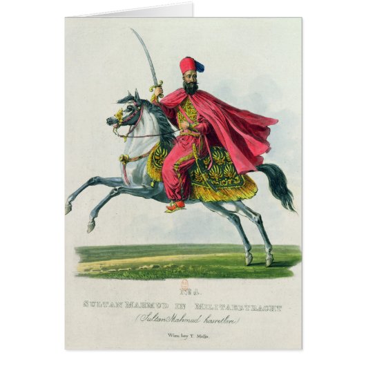 Sultan Mahmud II 1829 Cards (Front)