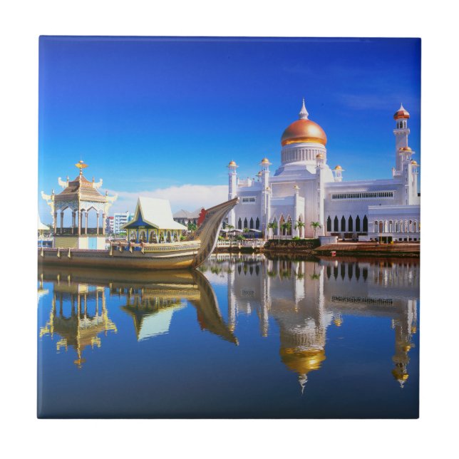 Sultan Omar Ali Saifuddien Mosque Ceramic Tile (Front)