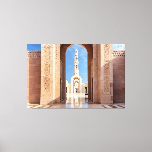 Sultan Qaboos Grand Mosque  Canvas Print