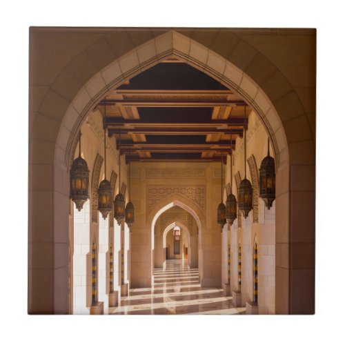 Sultan Qaboos Grand Mosque in Muscat Oman Ceramic Tile