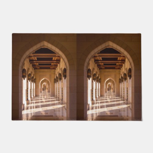 Sultan Qaboos Grand Mosque in Muscat Oman Doormat