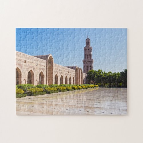 Sultan Qaboos Grand Mosque in Muscat Oman Jigsaw Puzzle