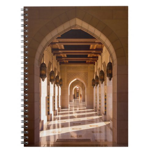 Sultan Qaboos Grand Mosque in Muscat Oman Notebook