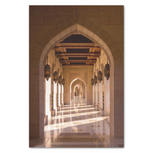 Sultan Qaboos Grand Mosque in Muscat Oman Tissue Paper
