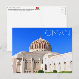 Sultan Qaboos Mosque, Muscat, Oman Travel Postcard