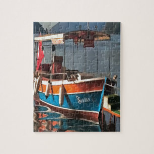 Sultan Taxi Boat Marmaris Nautical Art Jigsaw Puzzle