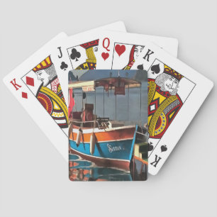 Sultan Taxi Boat Marmaris Nautical Art  Poker Cards