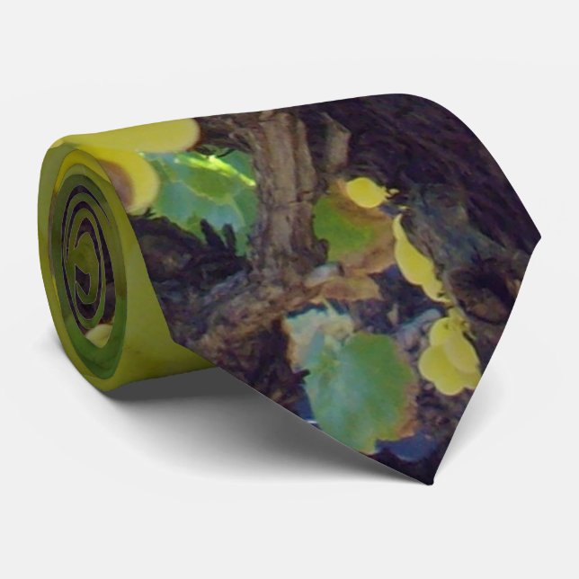 Sultana Grapes On A Grape Vine,  Neck Tie (Rolled)