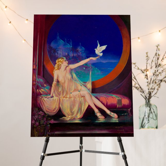 Sultana the Arabian Sultan's Concubine 1925 Foam Board (In Situ (Stand))