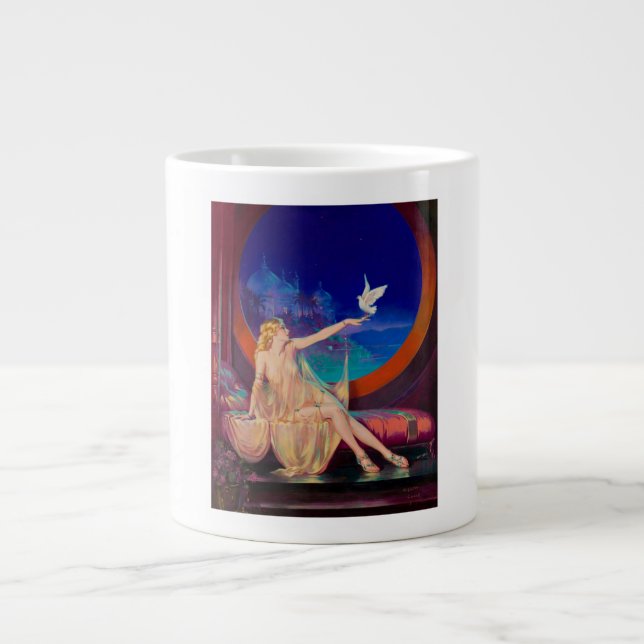 Sultana the Arabian Sultan's Concubine 1925 Giant Coffee Mug (Front)