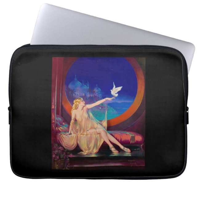 Sultana the Arabian Sultan's Concubine 1925 Laptop Sleeve (Front)