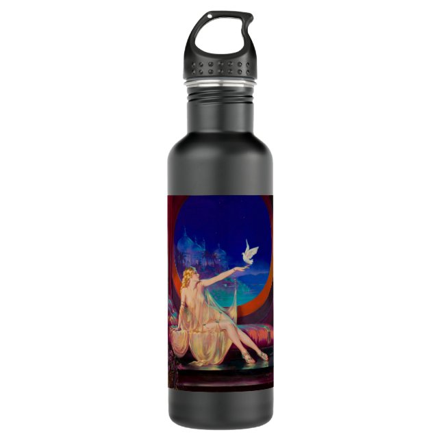 Sultana the Arabian Sultan's Concubine 1925 Stainless Steel Water Bottle (Front)