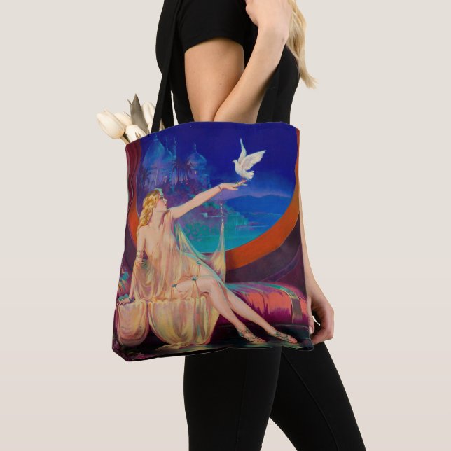 Sultana the Arabian Sultan's Concubine 1925 Tote Bag (Close Up)