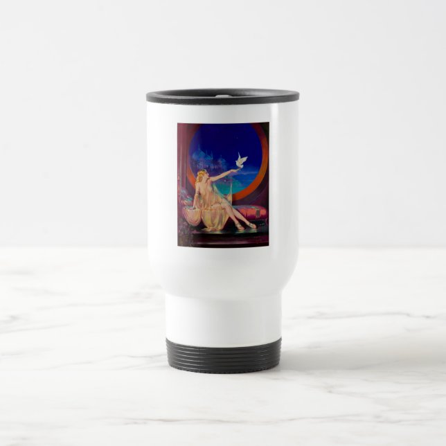 Sultana the Arabian Sultan's Concubine 1925 Travel Mug (Center)